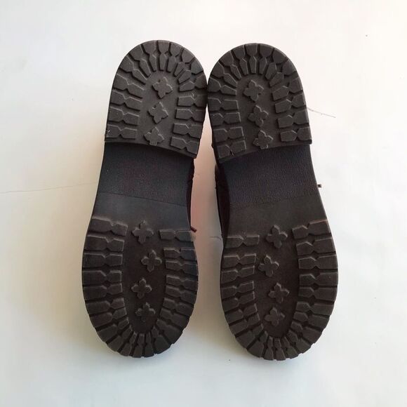 Joe Fresh NWT brown faux leather/zipper lace up boots size 2 youth - Picture 8 of 8